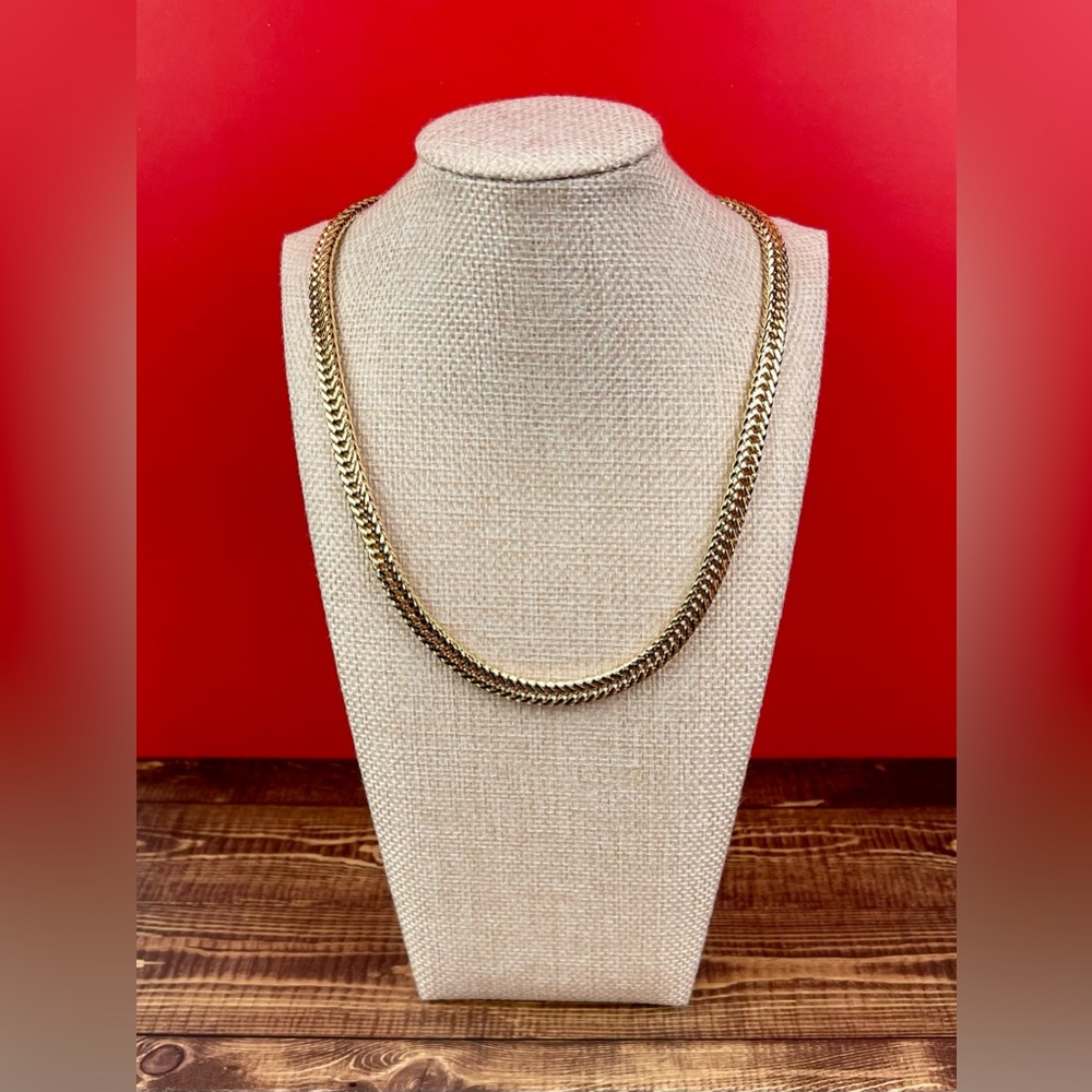 Gold Plated Glow-Up Flat-Link Statement Chain